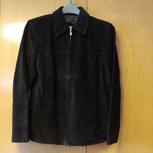 Black suede jacket